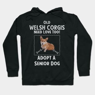 Senior Dog Adoption T-Shirt for Corgi Dog Lovers Hoodie